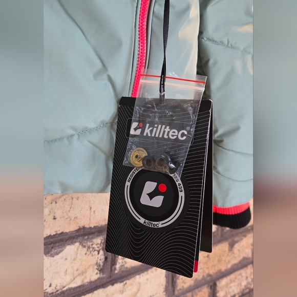 Cc - NWT Killtec houndstooth logo puffer ski jacket - Picture 4 of 14